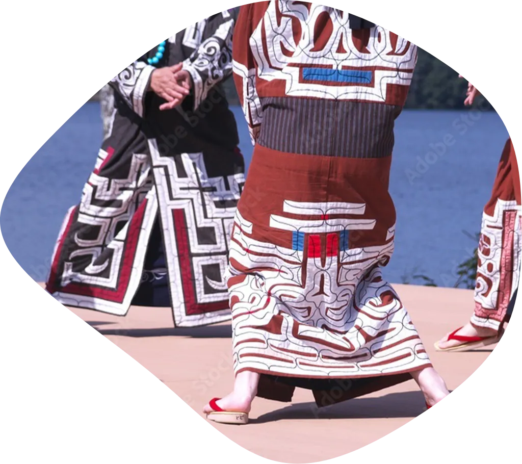 アイヌの舞踊の写真