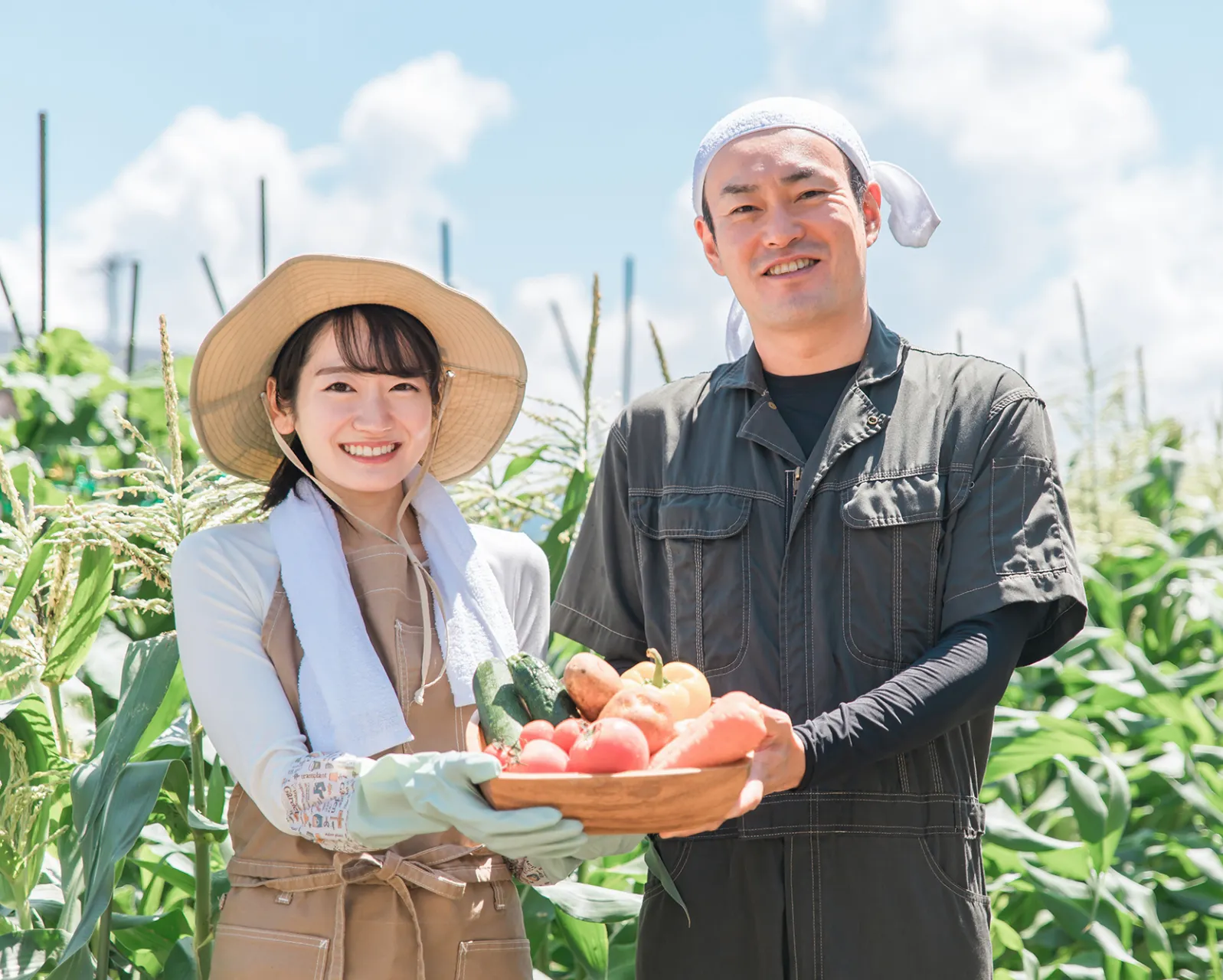 移住して農家をはじめた夫婦の画像
